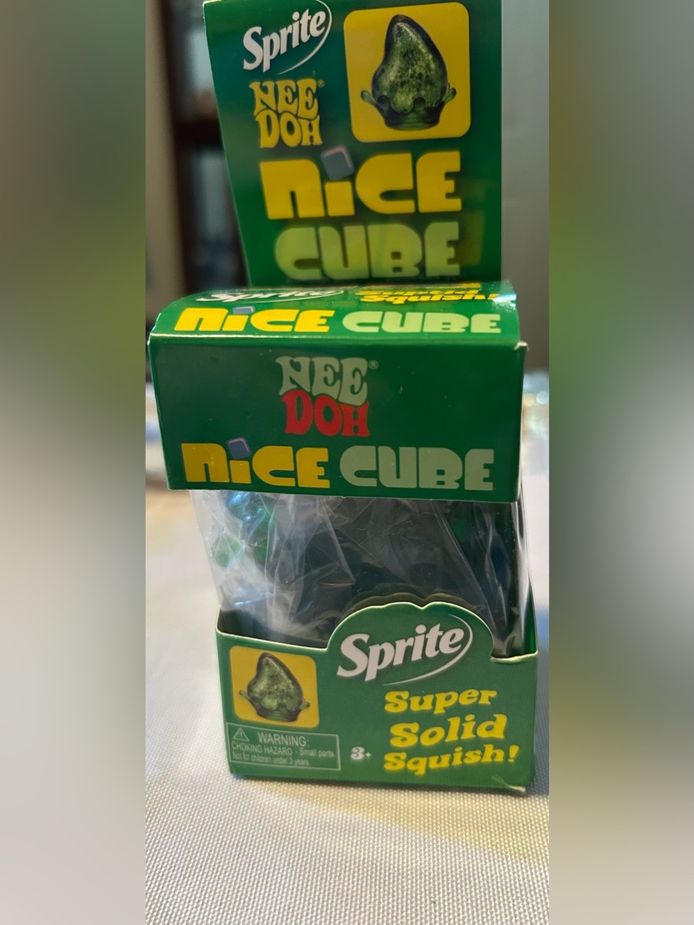 NeeDoh Sprite Nice Cube - Green Stress Squish Toy